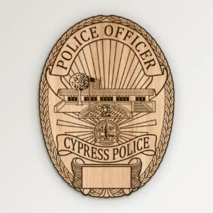 Cypress California Police Officer Badge SVG Vector911