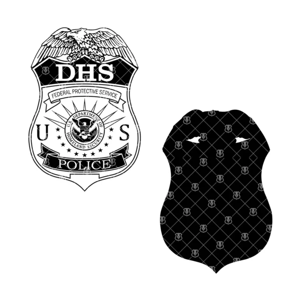 DHS Protective Service Police Badge - Image 3