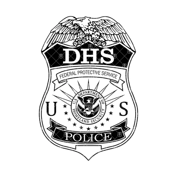 DHS Protective Service Police Badge - Image 2