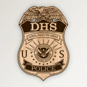 DHS Federal Protective Service Police Badge SVG Vector911