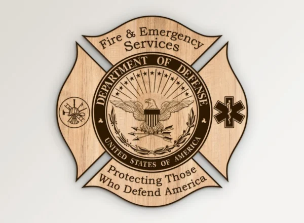 DOD Defense Fire Emergency Services Emblem SVG Vector911