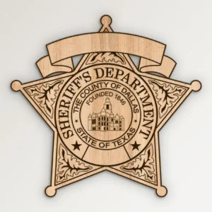 Dallas County Texas Sheriff's Department Badge SVG Vector911