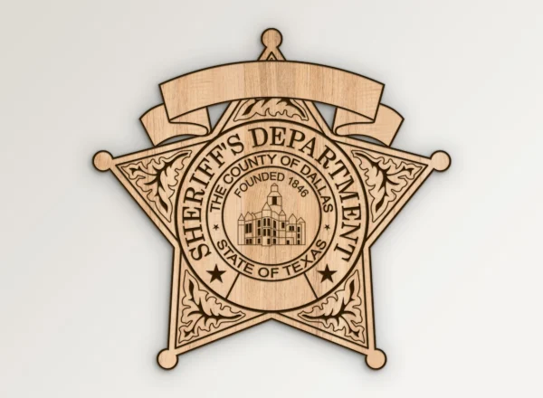 Dallas County Texas Sheriff's Department Badge SVG Vector911