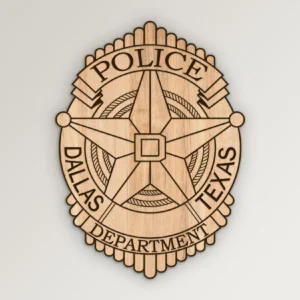 Dallas Texas Police Department Badge SVG Vector911