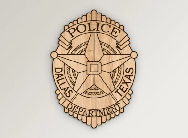 Dallas Texas Police Department Badge SVG Vector911