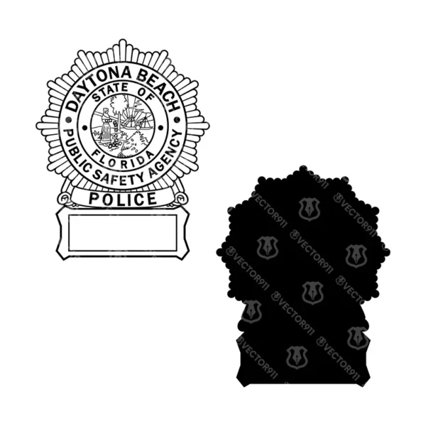 Daytona Beach Florida Police Badge - Image 3