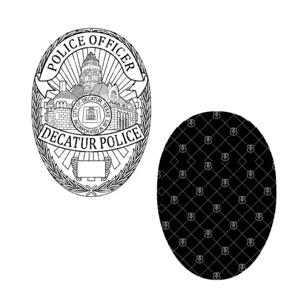 Decatur Texas Police Officer Badge - Image 3