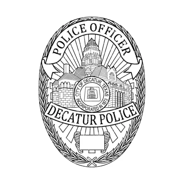 Decatur Texas Police Officer Badge - Image 2