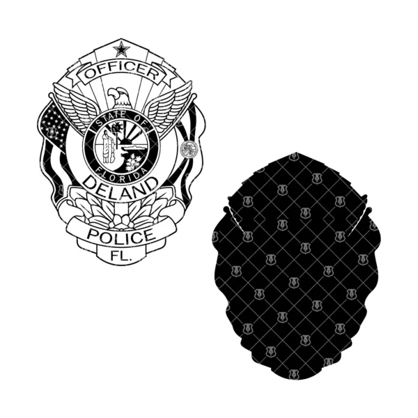 Deland Florida Police Officer Badge - Image 3