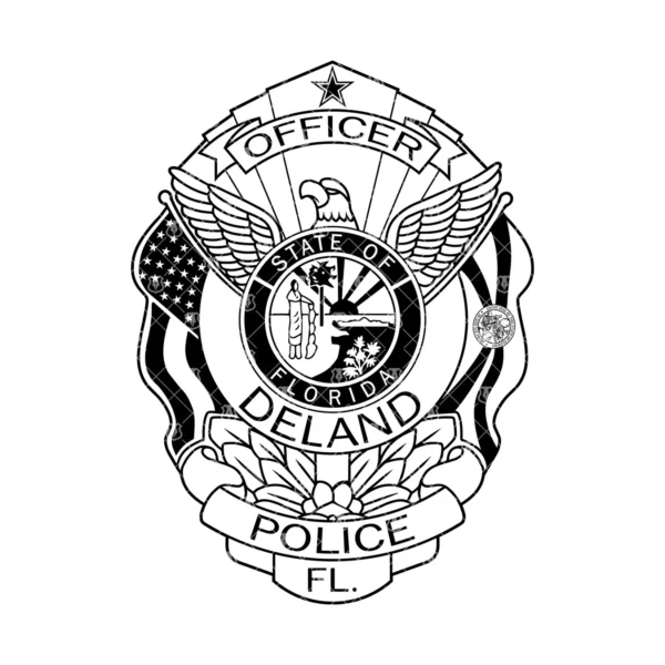 Deland Florida Police Officer Badge - Image 2