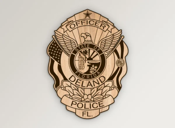 Deland Florida Police Officer Badge SVG Vector911