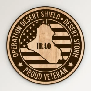 Operation Desert Storm Shield Iraq Military Veteran Emblem SVG Vector911