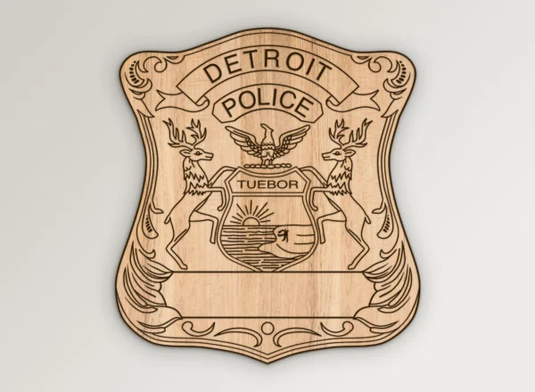 Detroit Michigan Police Badge SVG Vector911