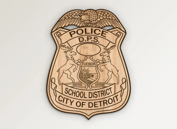 Detroit Michigan DPS School District Police Badge SVG Vector911