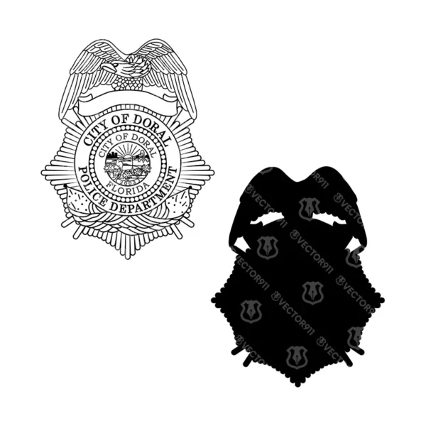 City of Doral Florida Police Badge - Image 3