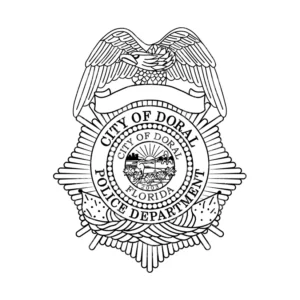 Doral Fl Pd Badge