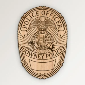 Downey California Police Officer Badge SVG Vector911