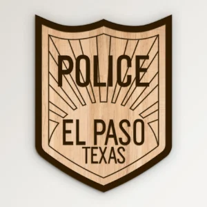 El Paso Texas Police Patch SVG Vector911