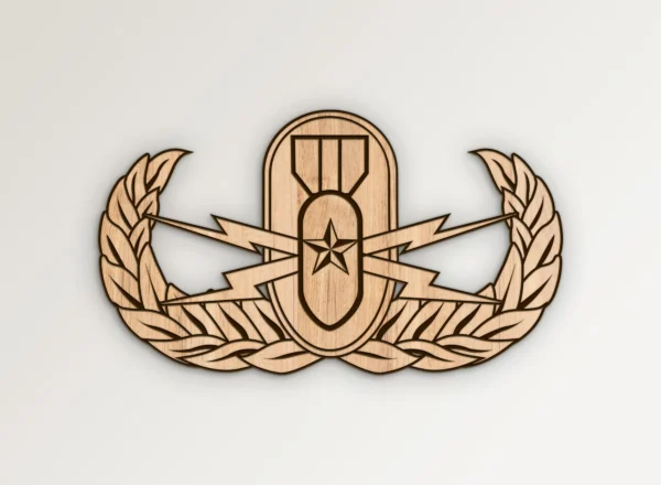 Navy USN Explosive Ordnance Disposal EOD Senior Badge SVG Vector911