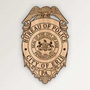 Erie Pennsylvania Bureau of Police Badge SVG Vector911