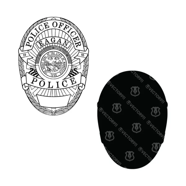 Eagan Minnesota Police Officer Badge - Image 3