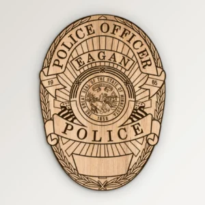 Eagan Minnesota Police Officer Badge SVG Vector911