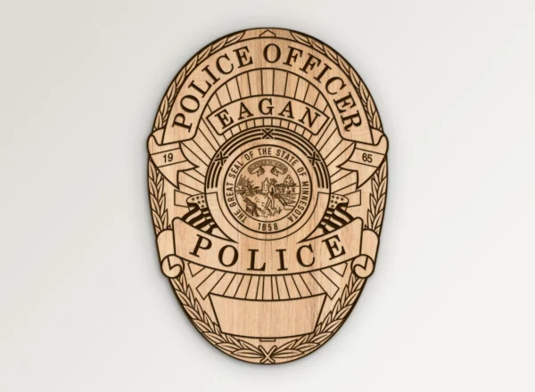 Eagan Minnesota Police Officer Badge SVG Vector911