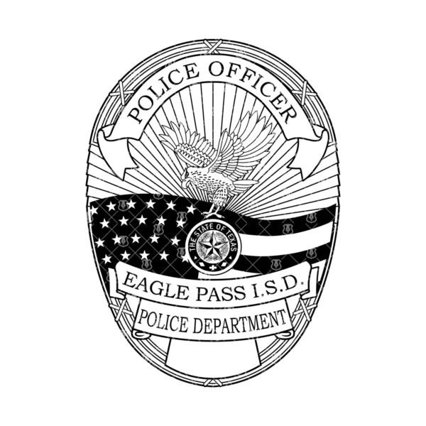 Eagle Pass Texas ISD Police Officer Badge - Image 2