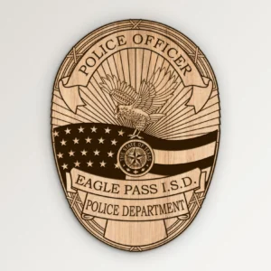 Eagle Pass Texas ISD Police Officer Badge SVG Vector911