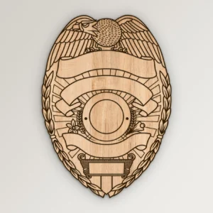 Blank Eagle Topped Badge v7 SVG Vector911