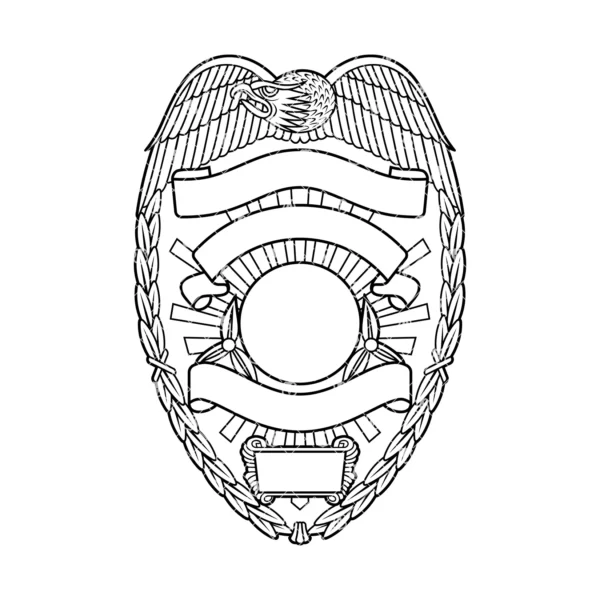 Blank Eagle Topped Badge Design v27 - Image 2