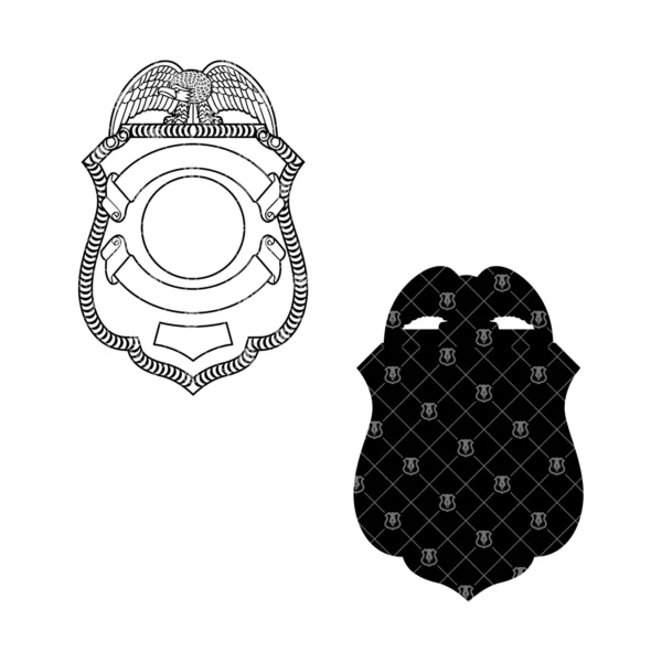 Blank Eagle Topped Badge V31 - Image 3