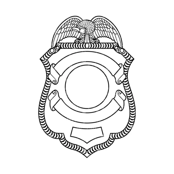 Blank Eagle Topped Badge V31 - Image 2