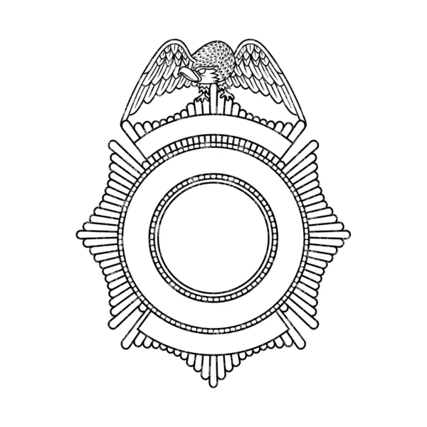 Blank Eagle Topped Badge v32 - Image 2