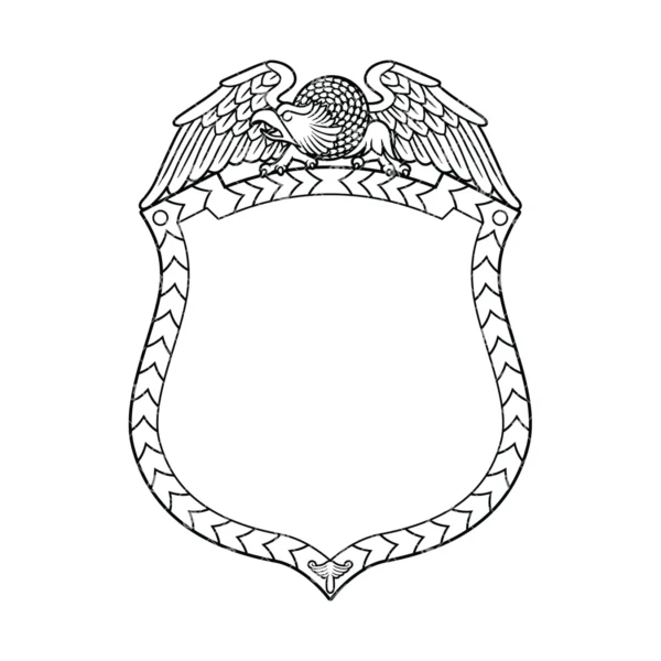 Blank Eagle Topped Badge v1 - Image 2