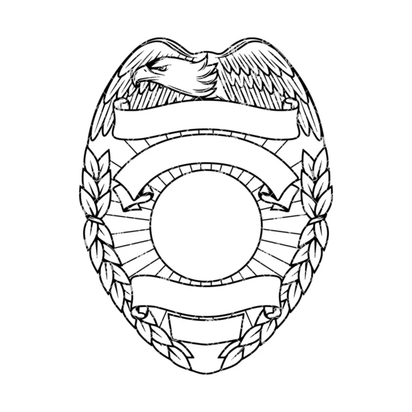 Blank Eagle Topped Badge v19 - Image 2