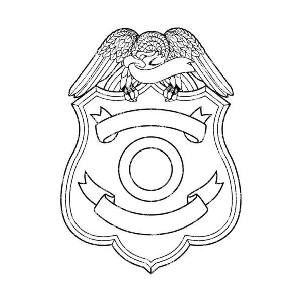 Blank Eagle Topped Badge v21 - Image 2