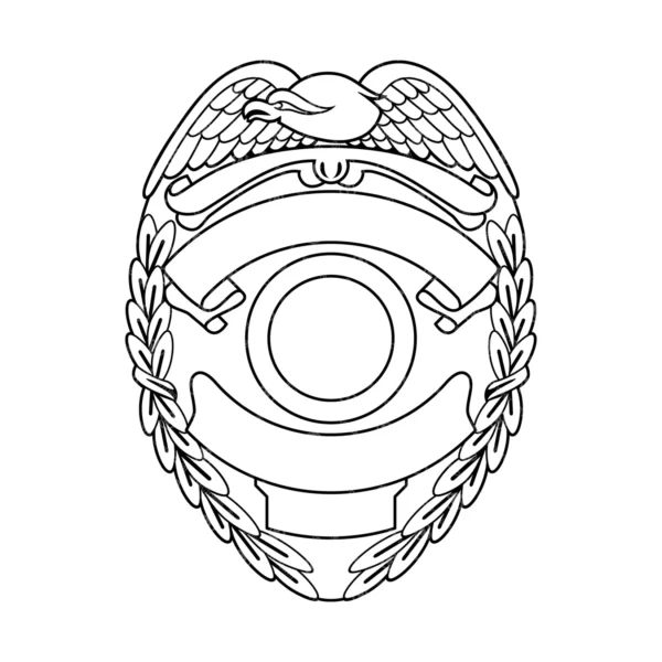 Blank Badge with Eagle Design v39 - Image 2