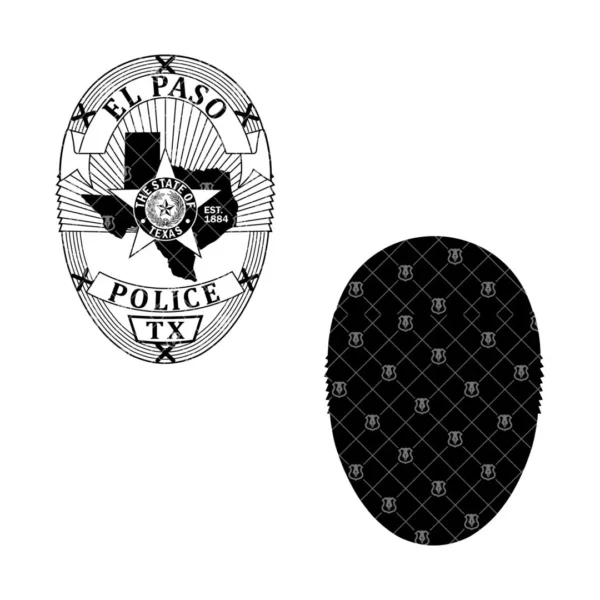 El Paso Texas Police Badge - Image 3