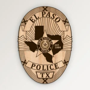 El Paso Texas Police Badge SVG Vector911