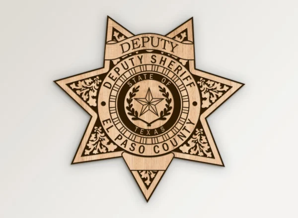 El Paso County Texas Deputy Sheriff Badge SVG Vector911