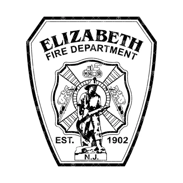 Elizabeth New Jersey Fire Department Patch - Image 2