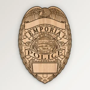 Emporia Kansas Police Badge SVG Vector911