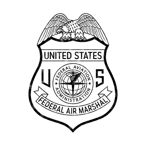 FAA Federal Air Marshal Vintage Badge - Image 2