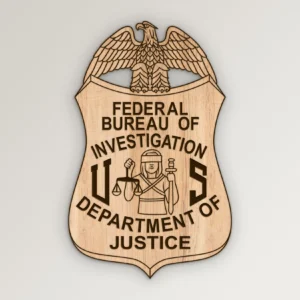 DOJ FBI Badge SVG Vector911