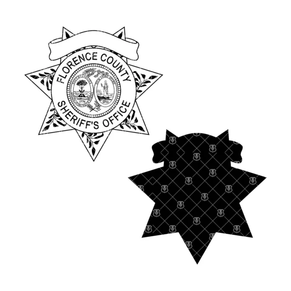 Florence County South Carolina Sheriff Badge - Image 3