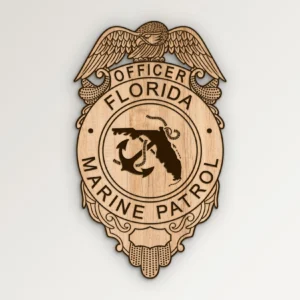 Florida Marine Patrol Officer Badge SVG Vector911