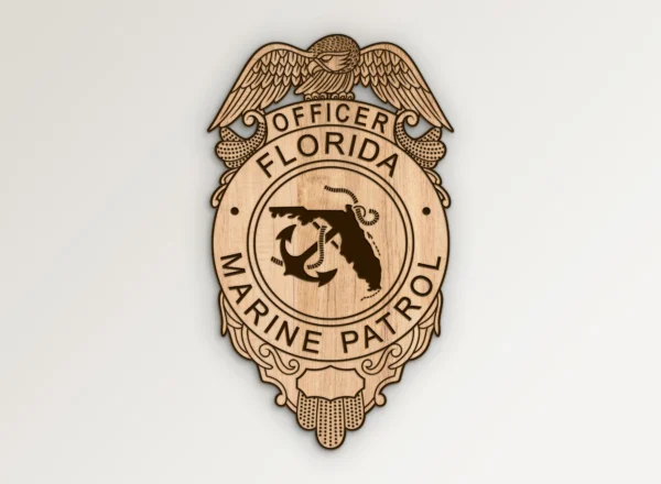 Florida Marine Patrol Officer Badge SVG Vector911