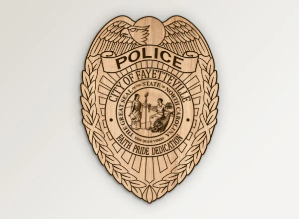 Fayetteville North Carolina Police Badge SVG Vector911