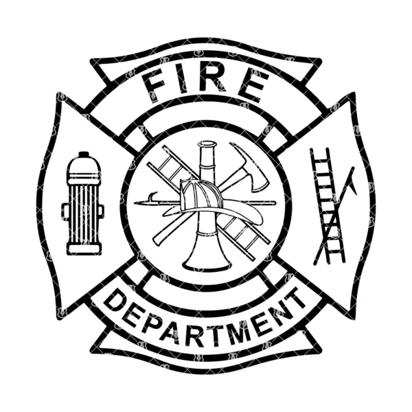 Fire Department Maltese Cross Emblem - Image 2